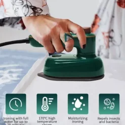 Discount Mini Ångstrykjärn - Bärbar Handhållen Ångstrykjärn - 180° Roterande Handtag