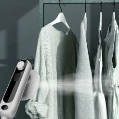 Discount Mini ångstrykjärn för kläder - Bärbar våt och torr ångstrykare - Säkra och enkla att använda hemtillbehör för strykning av klänning, byxor, T-shirts, kostymer, rockar | Fyndiq