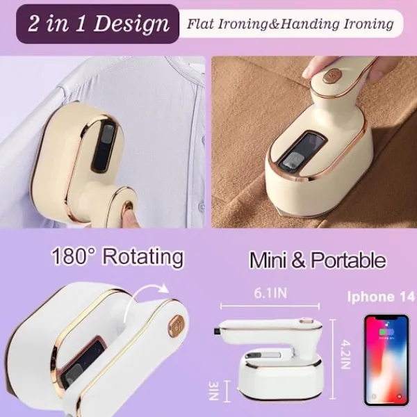Online Mini Ångstrykjärn för Resor: Portabelt Handhållet Ångstrykjärn Sma