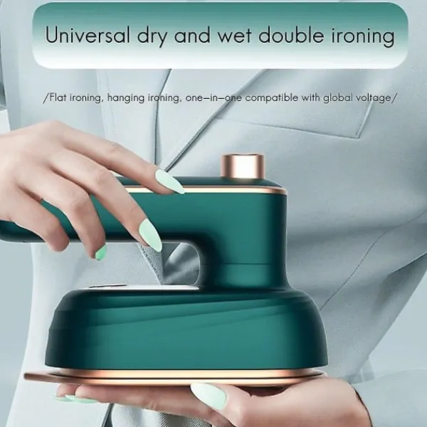 Mini ångstrykjärn Handhållen våt och torr dubbel varm ånggenerator Bärbar Garment Steamer Home Trave