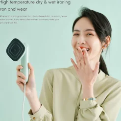 Best Mini Ångstrykjärn Portabel Strykmaskin Handhållen Ånga Eu Kontakt Blå