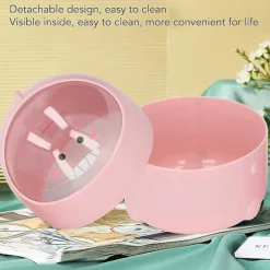 New Mini papperskorg för kontor, Mini papperskorg med svänglock Söt papperskorg för kontor Student sovsal Sängbord (rosa)