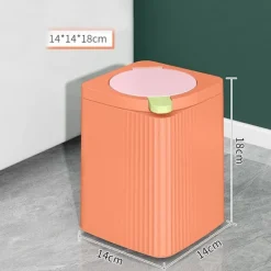 Outlet Mini papperskorg med lock för skrivbord, papperskorg, lämplig för kontor, hem, liten papperskorg