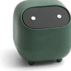 Hot Mini papperskorg med lock för diskbänk, söt plastkorg för skrivbord, badrum