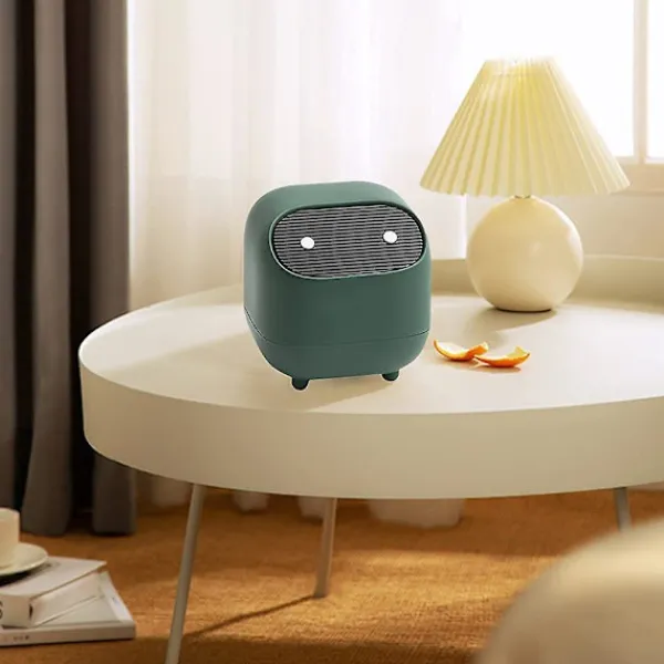 Hot Mini papperskorg med lock för diskbänk, söt plastkorg för skrivbord, badrum