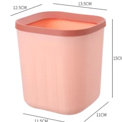 Mini Papperskorg Skrivbord Mini Soptunna Hushållsrengöringsverktyg Kompatibel med Hemmakontor Pink