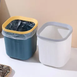 Mini Papperskorg Skrivbord Mini Soptunna Hushållsrengöringsverktyg Kompatibel med Hemmakontor Pink