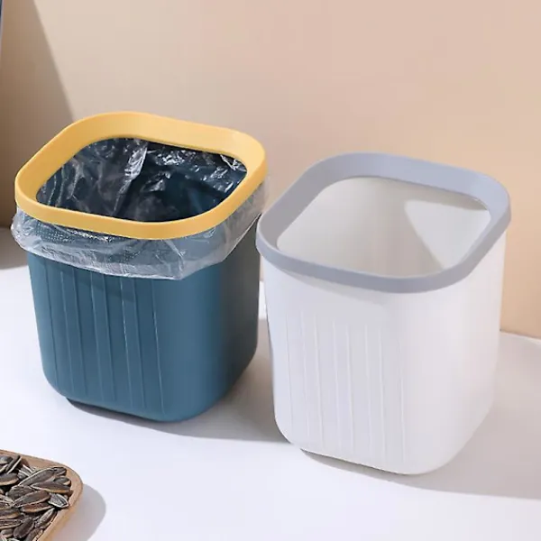 Mini Papperskorg Skrivbord Mini Soptunna Hushållsrengöringsverktyg Kompatibel med Hemmakontor Pink