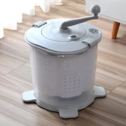 Online Mini portabel manuell tvättmaskin hem studentrum grå underkläder tvättmaskin trosor tvättmaskin kompakt storlek lämplig för små hushåll