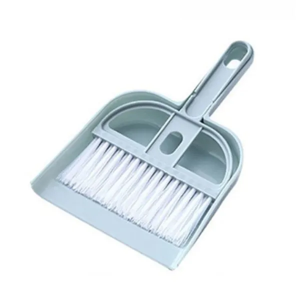 Hot Mini Portabel Smulborste/Liten Mjuk Borstskyffel/Rengöringsverktyg kompatibelt Hem, Kök, Sovrum, Kontor (Blå)