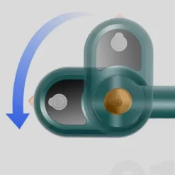 Mini Portabel Strykjärn Handhållet Strykjärn Hushåll Handhållet Strykjärn Roterande Vikbart Strykjärn EU-KONTAKT (Vit)
