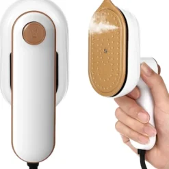 Mini Portabel Strykmaskin, 180° Roterande Handhållen Ångstrykjärn, Torr- och Våtstrykning för Resekläder