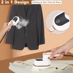 Sale Mini Portabel Strykmaskin, 180° Roterande Handhållen Ångstrykjärn, Torr- och Våtstrykning för Resekläder