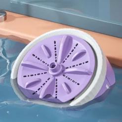 Outlet Mini Portable Washer USB -driven 3 Timing Modes Underkläderssockor gray Upgraded version