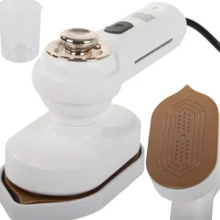 Online Mini resejärn - Portabel klädpress med svängbart handtag