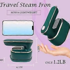 New Mini Resestrykjärn för Kläder: Portabel Mini Ångstrykjärn Handhållen Klädångare Resestorlek EU-kontakt
