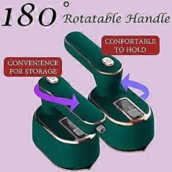 New Mini Resestrykjärn för Kläder: Portabel Mini Ångstrykjärn Handhållen Klädångare Resestorlek EU-kontakt