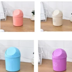 Hot Mini Rolling Cover Desktop soptunna soptunna Rosa