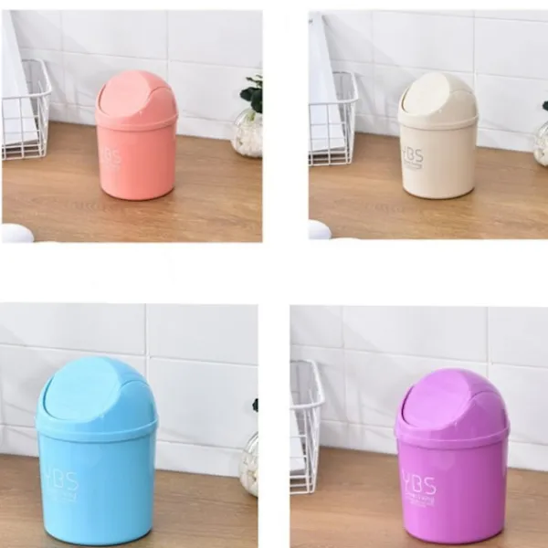 Hot Mini Rolling Cover Desktop soptunna soptunna Rosa