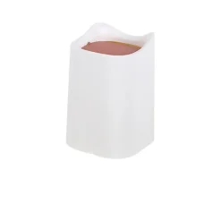 Clearance Mini Skrivbords Papperskorg Bärbar Bordskorg med Svänglock, för Badrum, Sovrum, Kök