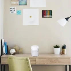 Mini skrivbordspapperskorg med lock Swing-Lock Tiny bänkskiva soptunna Bi