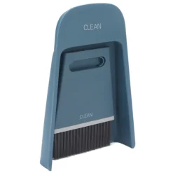 Online Mini Sopborste Set Liten Soptunna 2 Borstar 1 Skyffel för Bord Bänkskiva Tangentbord Marinblå