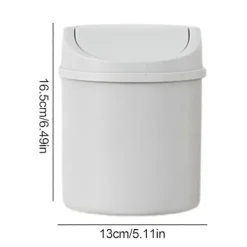 Sale Mini Soptunna | Kreativ Mini Bords-soptunna med Lock - Små Papperskorgar, Liten Papperskorg Grå