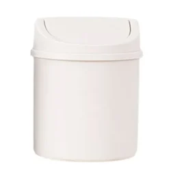 Online Mini Soptunna | Kreativ Mini Bords-soptunna med Lock - Små Papperskorgar, Liten Papperskorg White