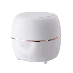 Hot Mini Soptunna, Bordstunna Med Lock, Soptunna, Liten För Kök, Badrum, Säng, Kontor, Skrivbord (vit