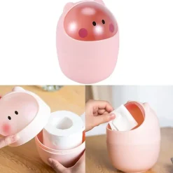 New Mini Soptunna för Skrivbord, Soptunna för Rengöring, Liten Skrivbordsarrangör, Förvaring, Dammiga Behållare, Djur