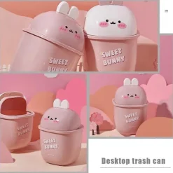 Sale Mini Soptunna Mini Papperskorg Skräpkorg Bedårande Soptunna Läpp-Typ Skräpkorg Soptunna