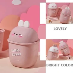 Sale Mini Soptunna Mini Papperskorg Skräpkorg Bedårande Soptunna Läpp-Typ Skräpkorg Soptunna