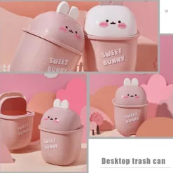 Clearance Mini Soptunna Mini Papperskorg Skräpkorg Bedårande Soptunna Läpp-Typ Skräpkorg Soptunna As Shown