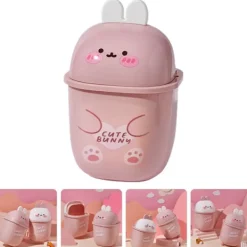 Clearance Mini Soptunna Mini Papperskorg Skräpkorg Bedårande Soptunna Läpp-Typ Skräpkorg Soptunna As Shown