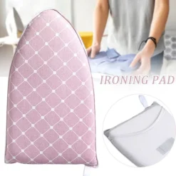 Online Mini Strykbräda Ärmdyna Portabelt Litet Strykbord Ställ Stryktillbehör Pink Grid