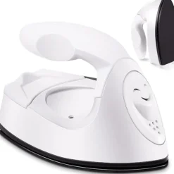 New Mini strykjärn för hantverk, Mini värmepress, Mini strykjärn, bärbar, handhållen värmepress, litet strykjärn med laddstation, tillbehör för