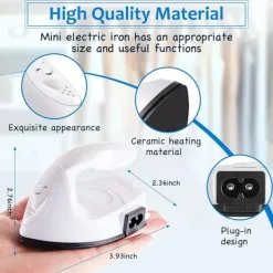 Sale Mini strykjärn för hantverk, Mini värmepress, Mini strykjärn, bärbar, handhållen värmepress, litet strykjärn med laddstation, tillbehör för