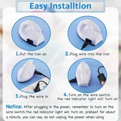 New Mini strykjärn för pyssel, Mini värmepress, Mini strykjärn, portabel, handhållen värmepress, litet strykjärn med laddstation, tillbehör för