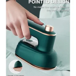 New Mini Strykjärn Handhållet Kan Roteras 180 Grader, Portabel Värmepress Klädstrykjärn (Grön)—yux