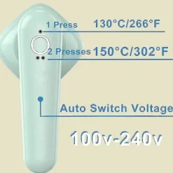 New Mini Strykjärn Klädångare Hemma Resa Grön-EU-kontakt