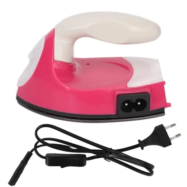 Clearance Mini Strykjärn Rynkborttagning Helautomatisk Kompakt Storlek Vågat Handtag Mini Handhållet Strykjärn för Kläder 100‑240V EU-kontakt 110‑240V