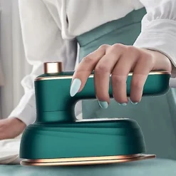 Discount Mini trådlöst strykjärn för kläder, bärbart resestrykjärn, stöd för torr- och ångstrykning, bärbar strykjärnsmaskin med