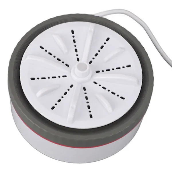 Discount Mini Turbo Tvättmaskin Tidsinställd Justerbar Multifunktion USB-driven Bärbar Mini Turbo Tvättmaskin för Små Kläder Frukt Diskning Gray