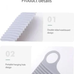 Sale Mini Tvättbräda, Halkfri Tvättbräda för Hemmet, Skrubbräda för Handtvätt av Kläder, Rengöringsverktyg