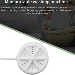 Online Mini Tvättmaskin Portabel Ultraljudsdiskmaskin Med USB-driven För Personlig Tvätt Camping Husbilsresa