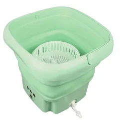 Mini Tvättmaskin Portabel Vikbar 8L Vattentät med Timerfunktion för Små Utrymmen