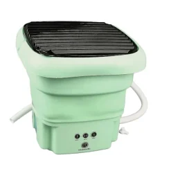 Clearance Mini Tvättmaskin Portabel Hopfällbar 8L Vattentät med Timerfunktion för Små Utrymmen
