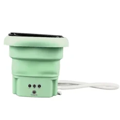 Clearance Mini Tvättmaskin Portabel Hopfällbar 8L Vattentät med Timerfunktion för Små Utrymmen