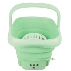 Clearance Mini Tvättmaskin Portabel Hopfällbar 8L Vattentät med Timerfunktion för Små Utrymmen