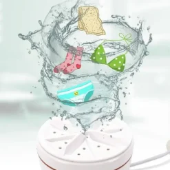 Hot Mini Tvättmaskin Portabel Ultraljudsdiskmaskin Med USB-datakabel Drivs För Personlig Tvätt